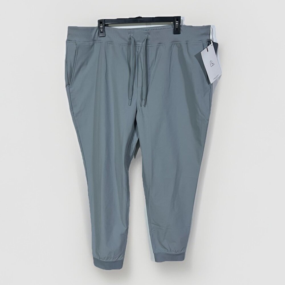 Rhoback Men’s 3XL Delta Performance Joggers Pants Thunder Gray Pockets NWT